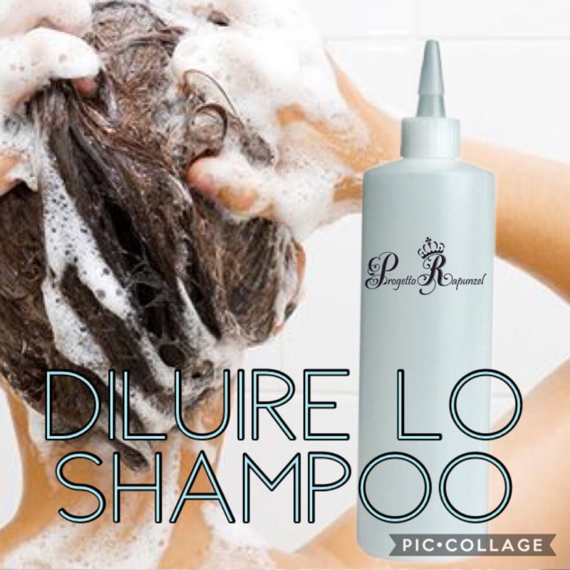 Diluire lo shampoo