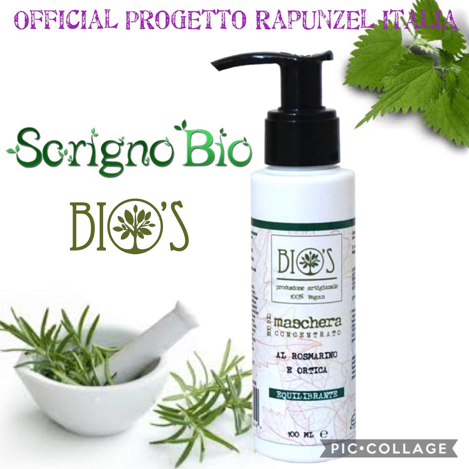 Recensione Maschera Equilibrante (concentrato) al rosmarino e ortica per capelli grassi Bio’S