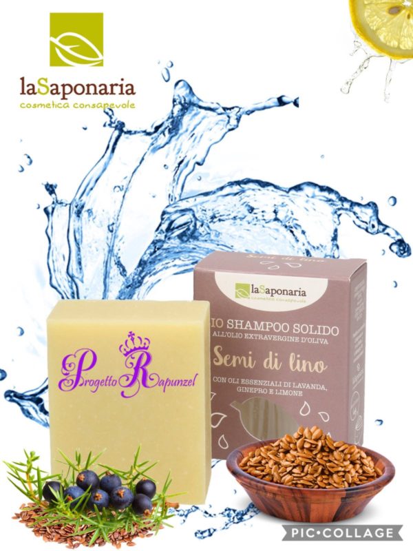 La Saponaria Shampoo solido ai semi di lino