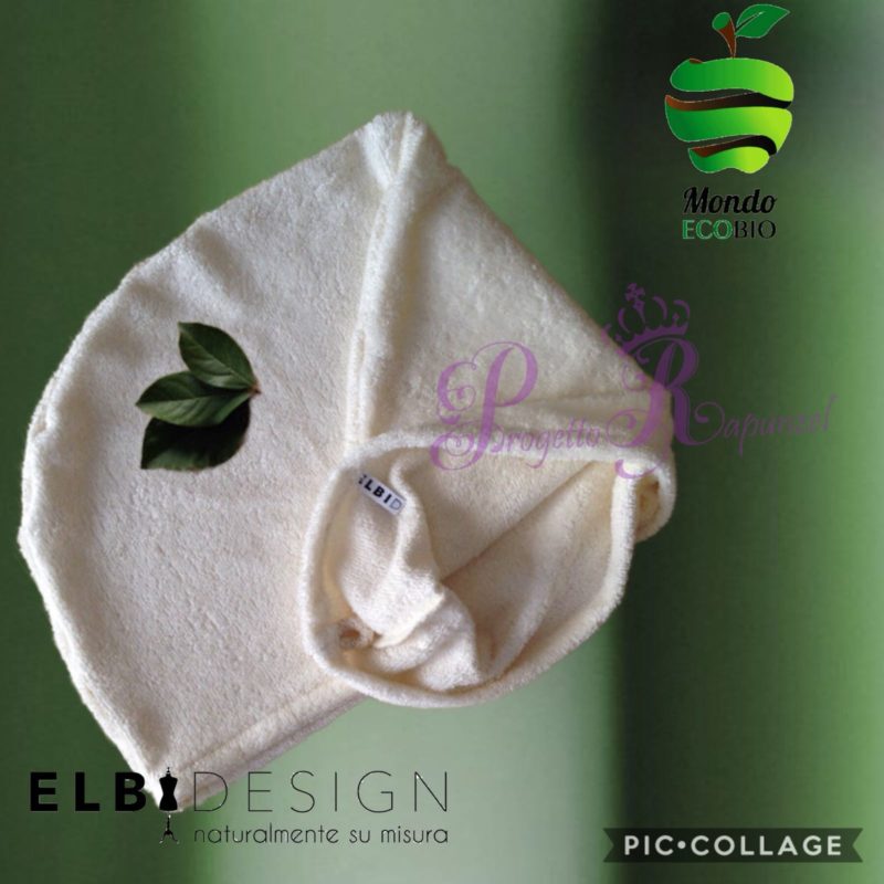 ELBIDESIGN – Cappuccio Turbante Asciugacapelli in Bamboo